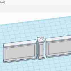 Boundary Wall 2 (Pillar dual puzzle) 1:64 scale