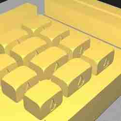 Mini brick mold with assasins creed logo for silicon casting