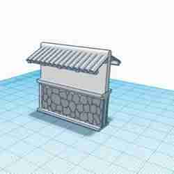 Boundary Wall 5 (Versi short puzzle) 1:64 scale