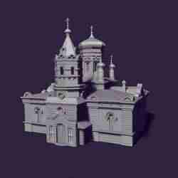 3D Model of Nikolaev Cathedral in Kostanay (Demolished in 1939)