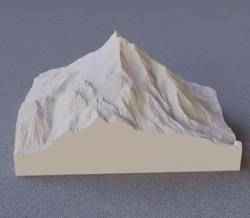 model of Mount Jefferson