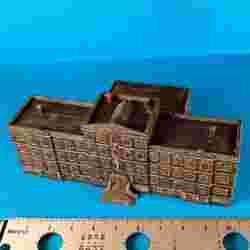 Hospital in 1:500 scale for 3mm wg and t-gauge model trains