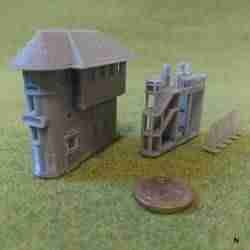 [ZM N scale] Austrian signal box Leoben Hbf stellwerk1 (resin)