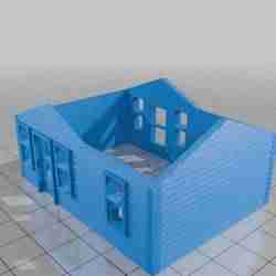 Modified Nantoma Sears Kit House (HO SCALE)