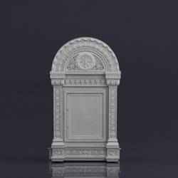 001574 raw 3D scan of a hanging icon case kiot