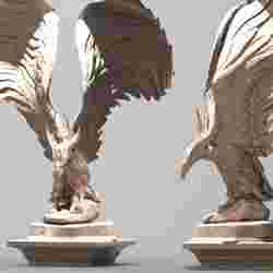 Hogwarts inspired Eagle statue 3