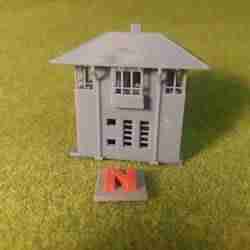 [ZM N scale] Geraman signal box Usingen Ts (resin)