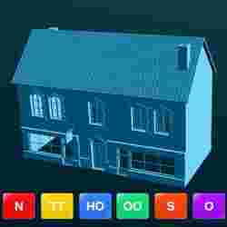 Charming French Village Shop House - HO, TT, N, O, OO and S scales