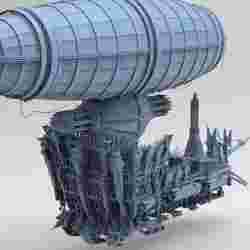 Fantasy Pirate Ship hull base 3