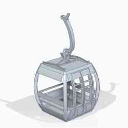 Mountain railroad gondola