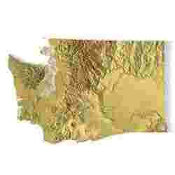 Washington Topographic Map – 3D Model for 3D Printing & CNC Carving