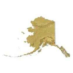 Alaska Topographic Map – 3D Model for 3D Printing & CNC Carving