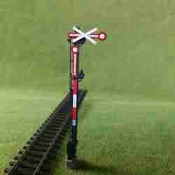 [ZM H0] Double-arm railway semaphore 8m invalidated [static/blind] (resin)