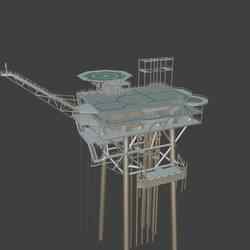 RUST OILRIG SMALL 1/10 3D PRINT STL