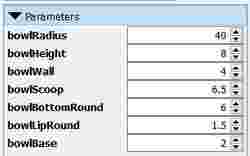 Stackable small bowl for board game pieces, small parts, etc (parametric)