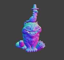 Study with Derpy Tiger bookmark multicolor stl