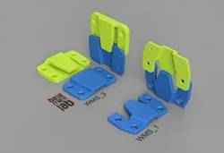 Wall mount - Side fastening system with security clip - Sistema di aggancio laterale