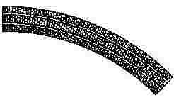 009 long 9in radius curve small stone