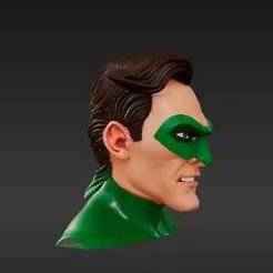 1/12 & 1/10 Scale Angry Masked Hero Headsculpt - Intense Cosmic Guardian Custom Action Figure Part