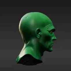 1:12 Scale Alien Protector Headsculpt - Cinematic Male Portrait for Custom Figures