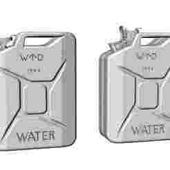 1/16 WWII British Water Jerrycan open and closed
