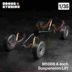 1/35 4" Suspension Lift for AK M1008 GM Pickup Kits