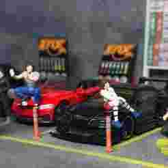 1:64 traffic cone delineator post