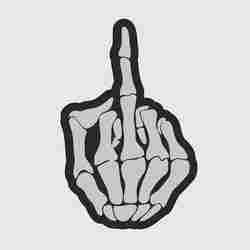 2 in hitch plug skeleton flipoff