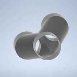 2 Way Duct Adapter 4" to 2 x 4"