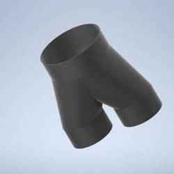 2 Way Duct Adapter 6" to 2 x 4"