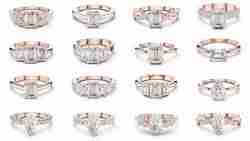 2138 All Diamond Rings 3DM STL FBX OBJ 3 Color Rendering Videos