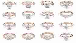 237 Solitaire Diamond Ring 3DM STL OBJ FBX 3 Color Render Video