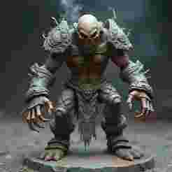28-32mm Scale Armored Necromancer Miniature STL