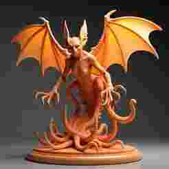 28-32mm Winged Kraken Horror Miniature