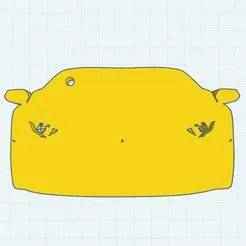 2D Lamborghini keychain