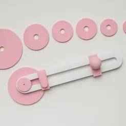 3D Circular Cutter for Paper, EVA, Leather or Vinyl - Customizable and Accurate