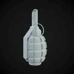 3D Model of F-1 Hand Grenade (GRAU 57-G-721) "Limonka".
