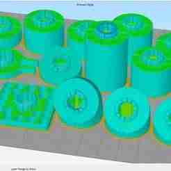 3d print files for 57mm Radie 1D 57mm Manifold modeling kit