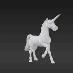3D Printable Unicorn Toy with Smooth Joints and Elegant Details