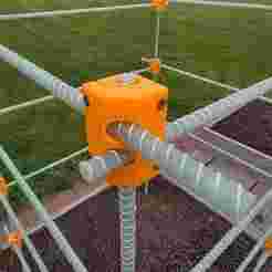 3D-Printed Fiberglass Rebar Tomato Trellis