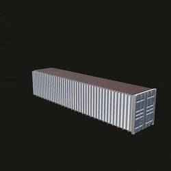 40-Foot Shipping Container 3D Model