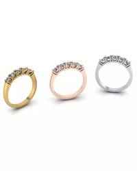 5 stone jewelry ring U setting