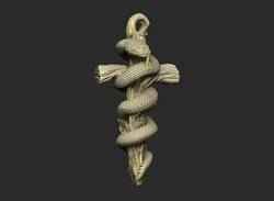 Anaconda religious Halloween   floral witch evil amulet