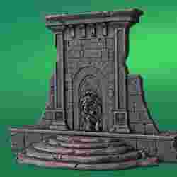 Ancient Ruins - broken wall and steps