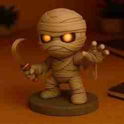Ankh Silenciador  Chibi Momia del Juicio Dorado