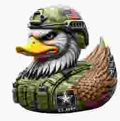 Army Soldier Duck  Military  Sculpture
