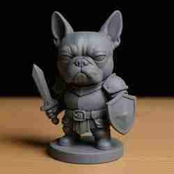 Boston Terrier Guerrero STL