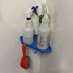 Brush and soap corner shelf