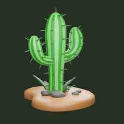 Cactus 3D Model