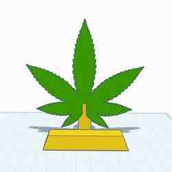 Cannabis Leaf Phone Stand